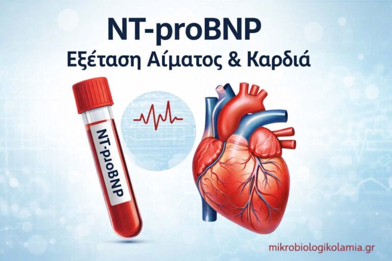 Εξέταση αίματος NT-proBNP για έλεγχο καρδιακής λειτουργίας και καρδιακής ανεπάρκειας