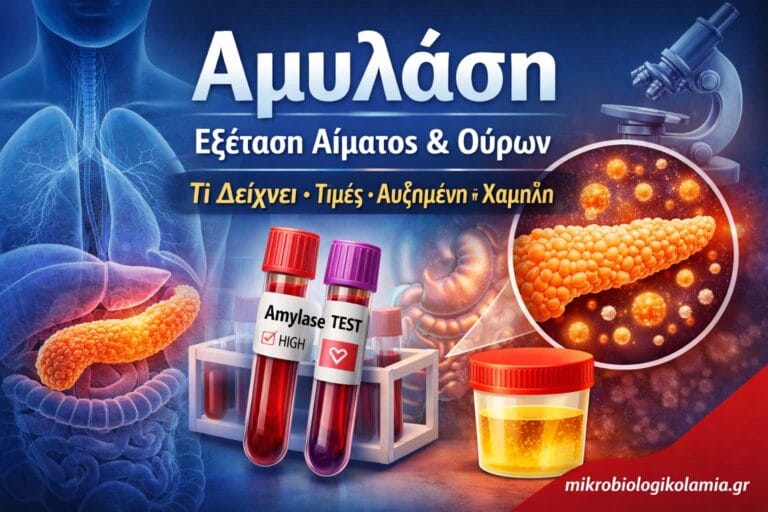 Αμυλάση: Τι Δείχνει, Τιμές, Αυξημένη & Ούρων