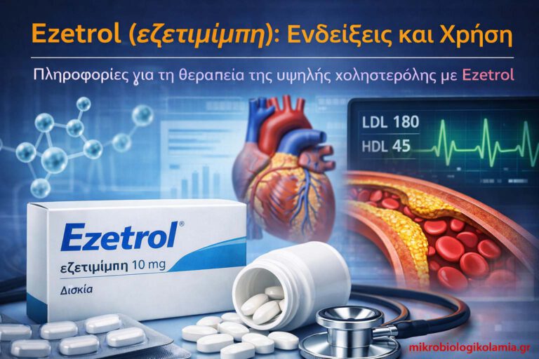 Ezetrol (Εζετιμίμπη): Πότε δίνεται, πώς ρίχνει την LDL, δοσολογία και παρενέργειες