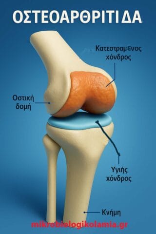 Οστεαρθρίτιδα μηχανισμος φλεγμονης