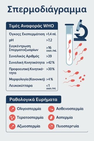Σπερμοδιάγραμμα τιμές αναφοράς
