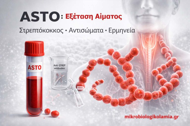 ASTO εξέταση αίματος με σωληνάριο, λαιμό και στρεπτόκοκκο