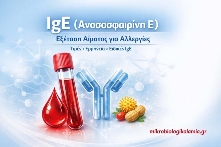 IgE εξέταση αίματος – ανοσοσφαιρίνη E, αλλεργίες και φυσιολογικές τιμές