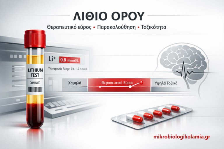 Λίθιο Ορού: Εξέταση Αίματος, Φυσιολογικές Τιμές, Τοξικότητα & Παρακολούθηση