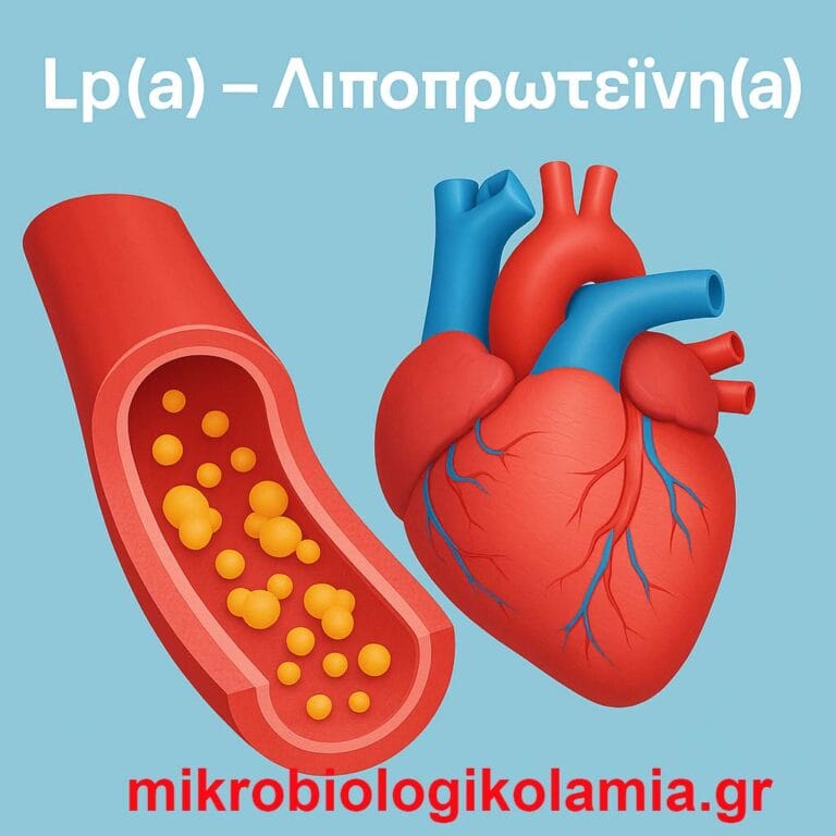 Lp(a) (Λιποπρωτεΐνη(a)) με συσσώρευση λιπιδίων στο αγγείο και καρδιά – αυξημένος καρδιαγγειακός κίνδυνος