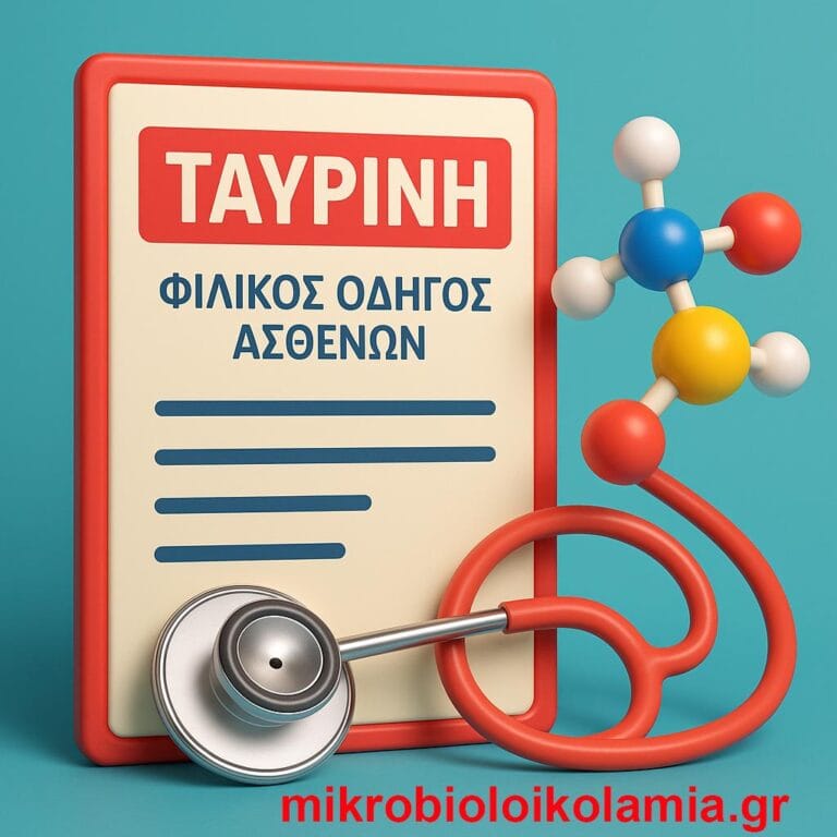 Ταυρίνη-φιλικος-οδηγος-ασθενων, δράση, τι είναι
