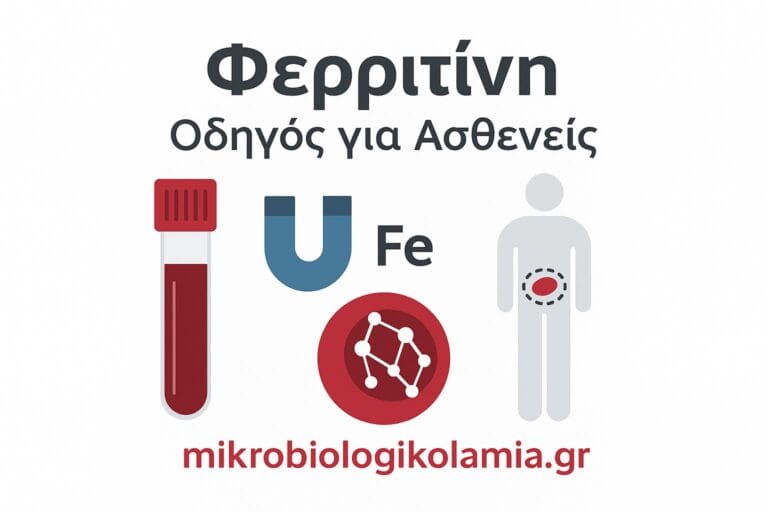 Εξέταση Φερριτίνης: Τι Δείχνει, Πότε Γίνεται & Πώς να Προετοιμαστείτε