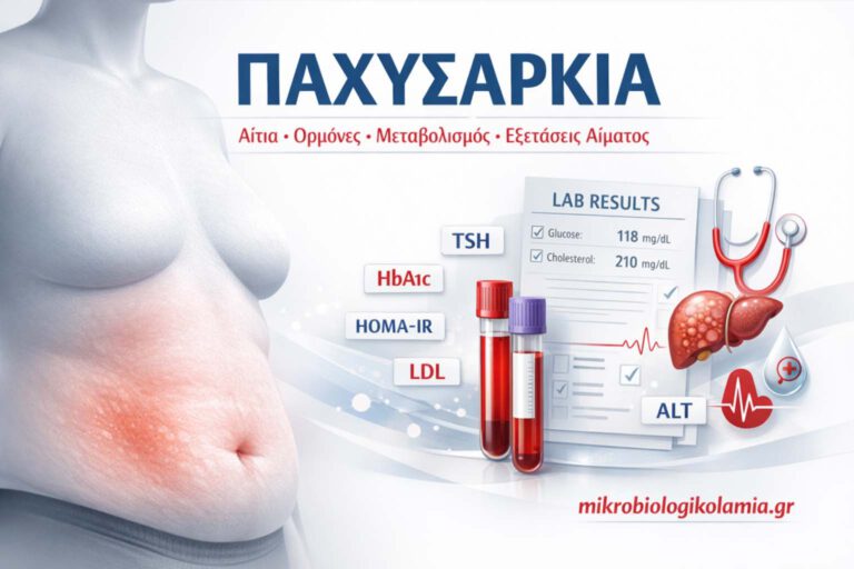 Παχυσαρκία με αίτια ορμόνες μεταβολισμό και εξετάσεις αίματος