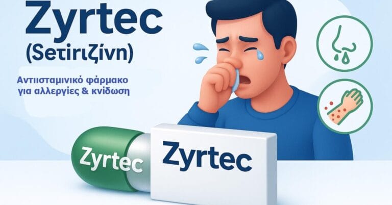 Zyrtec (Σετιριζίνη): Αντιισταμινικό για αλλεργίες & κνίδωση