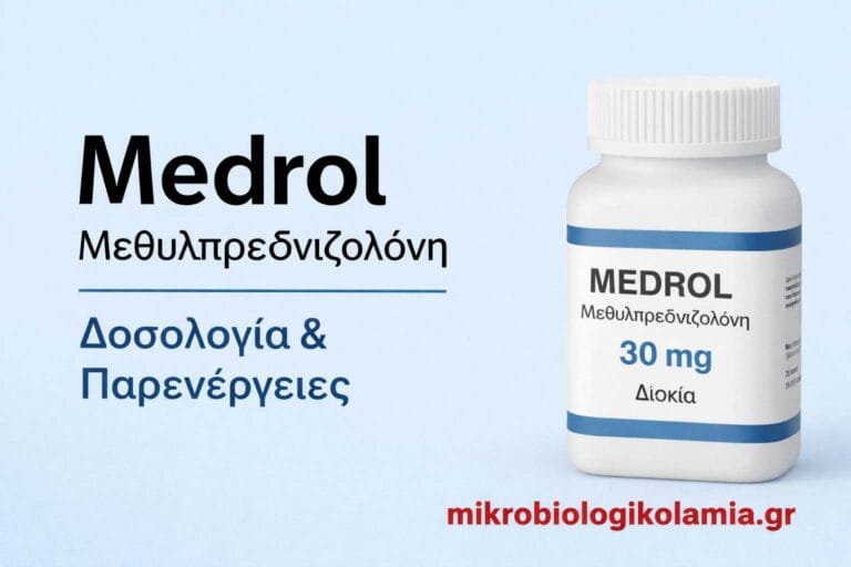 Medrol (Μεθυλπρεδνιζολόνη): Δοσολογία, Παρενέργειες & Πότε Δίνεται από Γιατρό