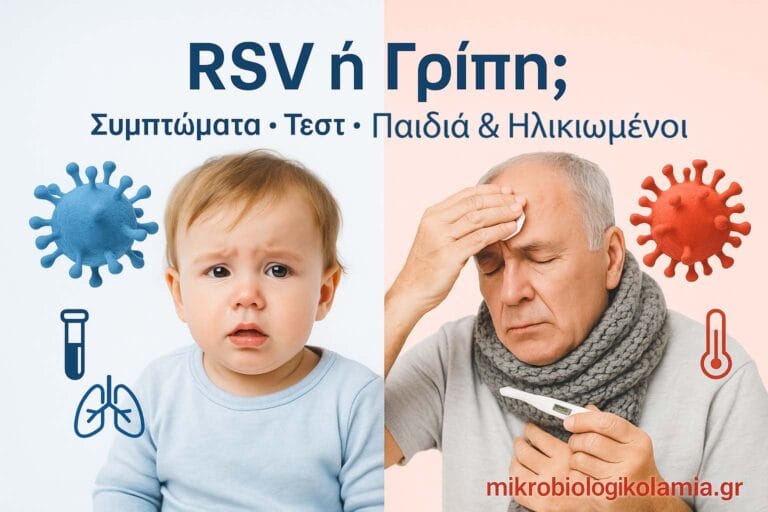 RSV ή Γρίπη – σύγκριση συμπτωμάτων, τεστ PCR και διαφορών σε παιδιά και ηλικιωμένους, mikrobiologikolamia.gr