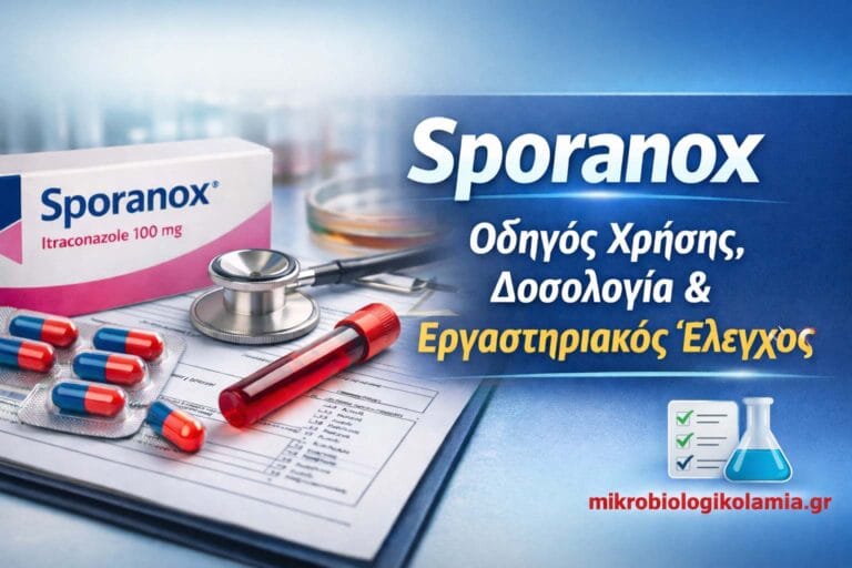 Sporanox: Οδηγός Χρήσης, Δοσολογία & Εργαστηριακός Έλεγχος