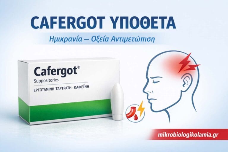 Cafergot Υπόθετα: Χρήση στην Ημικρανία, Δοσολογία, Παρενέργειες & Τι να Προσέχετε