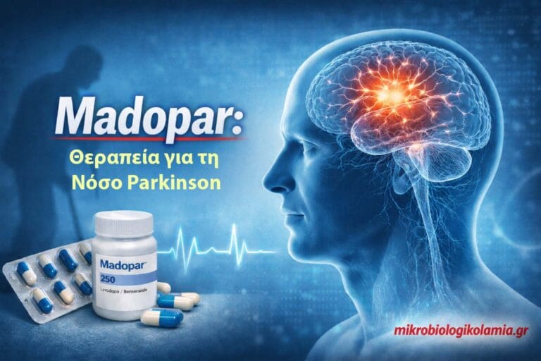Madopar (Λεβοντόπα/Βενσεραζίδη): Δόση, Παρενέργειες & Οδηγός