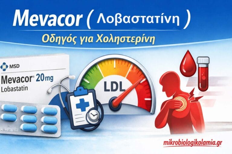 Mevacor λοβαστατίνη – δοσολογία, παρενέργειες και επίδραση στη χοληστερίνη LDL