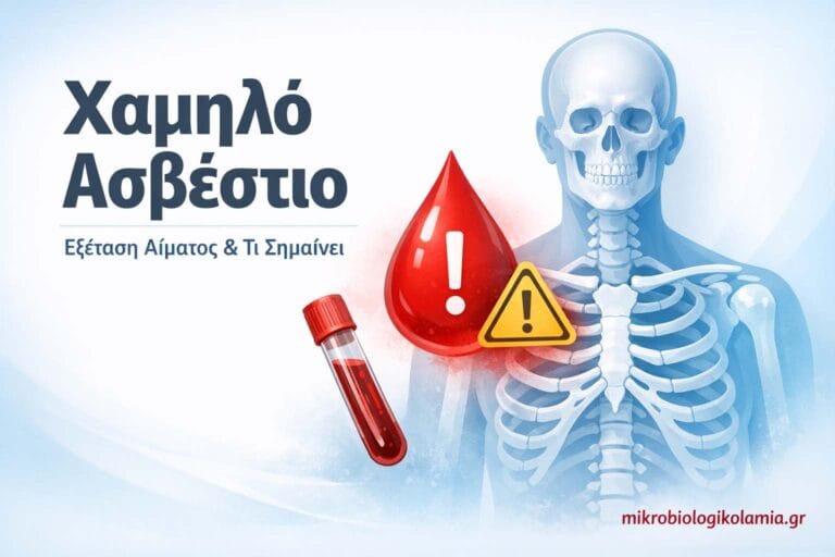 Χαμηλό ασβέστιο στο αίμα – εξέταση αίματος και διαγνωστική ερμηνεία