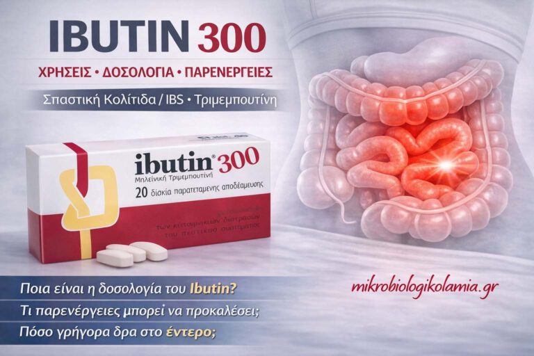 Ibutin: Χρήσεις, Δοσολογία, Παρενέργειες, Σπαστική Κολίτιδα & IBS