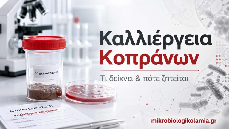 Καλλιέργεια Κοπράνων: Τι Δείχνει & Πότε Γίνεται