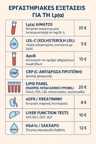 Εξέταση αίματος : Λιποπρωτεΐνη (α) , Lp(a) 3 Lpa εξετάσεις