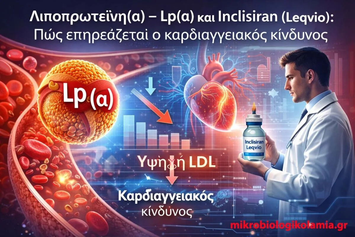 Lp(a) και Inclisiran (Leqvio) – Καρδιαγγειακός Κίνδυνος 1 Λιποπρωτεΐνη(a) Lp(a) και Inclisiran (Leqvio) – καρδιαγγειακός κίνδυνος και LDL