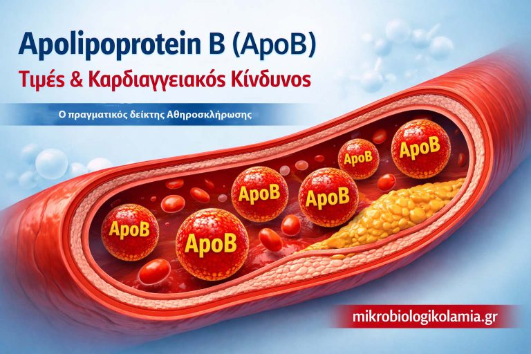 Απολιποπρωτεΐνη B (ApoB): Τιμές, Κίνδυνος & Εξέταση