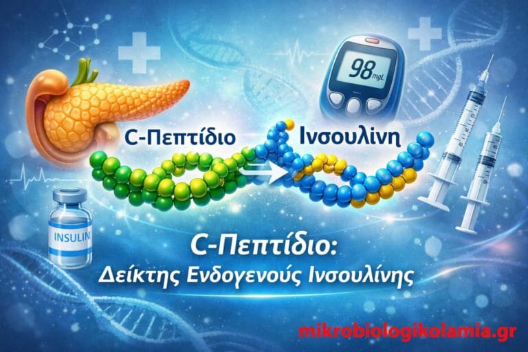 C-Πεπτίδιο (C-peptide): Τι είναι, Τι δείχνει & Πώς Σχετίζεται με Διαβήτη & Διατροφή