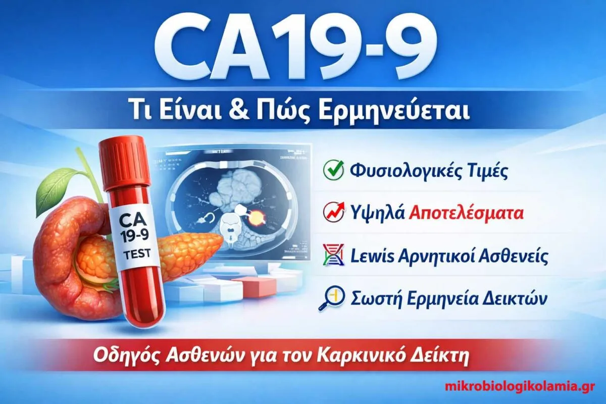 CA 19-9 Εξέταση: Τιμές, Υψηλό Αποτέλεσμα & Ερμηνεία