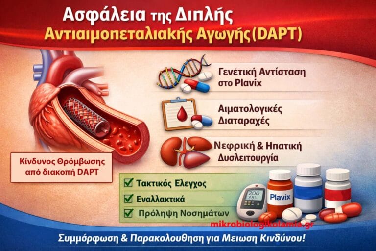 DAPT (Plavix & Ασπιρίνη): Διάρκεια μετά από Stent ή Έμφραγμα & Κίνδυνοι Αιμορραγίας