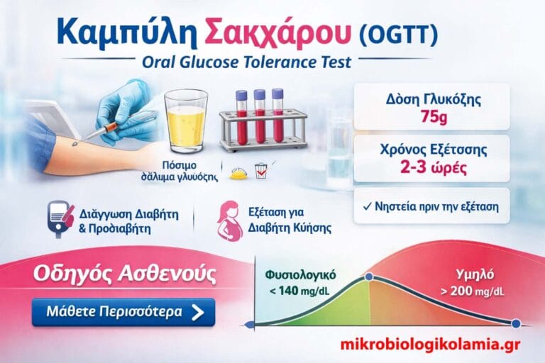 Καμπύλη Σακχάρου (OGTT) – Τιμές, Ερμηνεία & Διαβήτης Κύησης