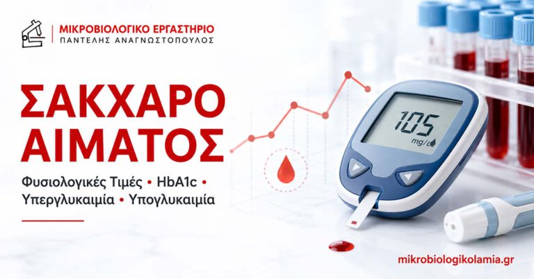Σάκχαρο αίματος – φυσιολογικές τιμές νηστείας, HbA1c και διαβήτης