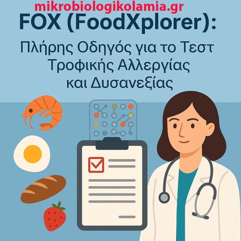 FOX (FoodXplorer): Νεότερη Τεχνολογία Ανίχνευσης Τροφικών Αλλεργιών & Ευαισθησιών