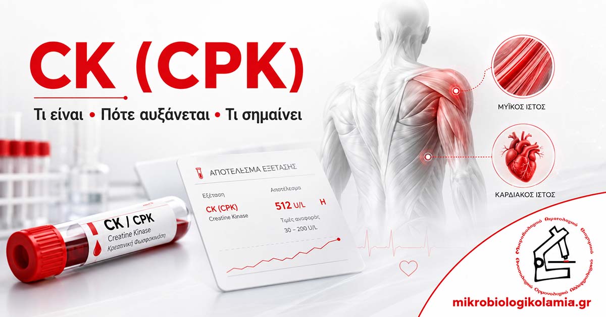 CK – Τι είναι, πότε αυξάνεται και τι σημαίνει