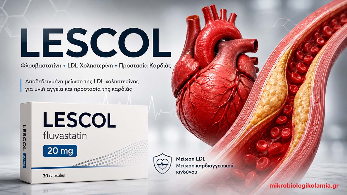 ΤΑ ΝΕΑ ΜΑΣ 7 lescol flouvastatini ldl cholisterini prostasia kardias mikrobiologikolamia 1200x628 1