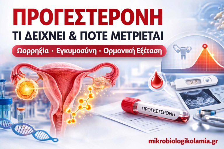 Προγεστερόνη: Τι Δείχνει, Πότε Εξετάζεται & Ερμηνεία Τιμών