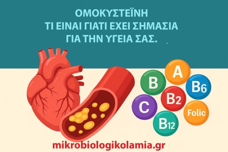 Ομοκυστεΐνη: Τι Είναι, Τι Δείχνει, Φυσιολογικές Τιμές & Πώς Μειώνεται