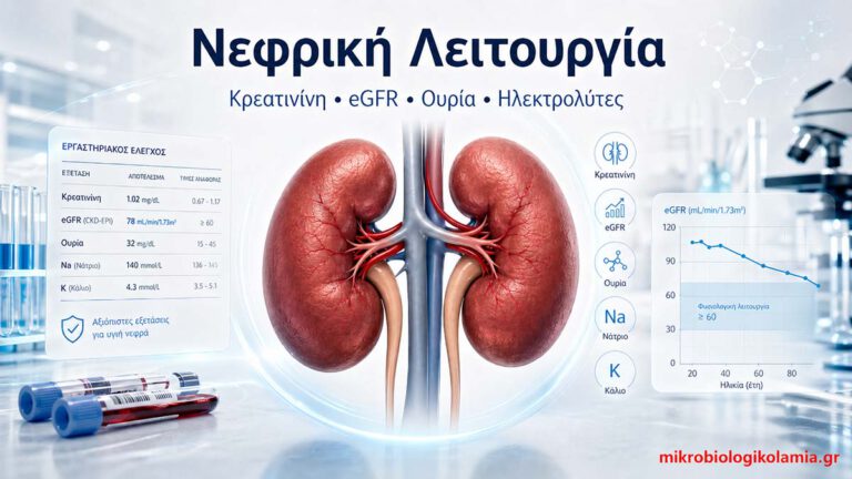 Νεφρική Λειτουργία – Εξετάσεις, Παθήσεις & Θεραπεία | Μικροβιολογικό Λαμίας