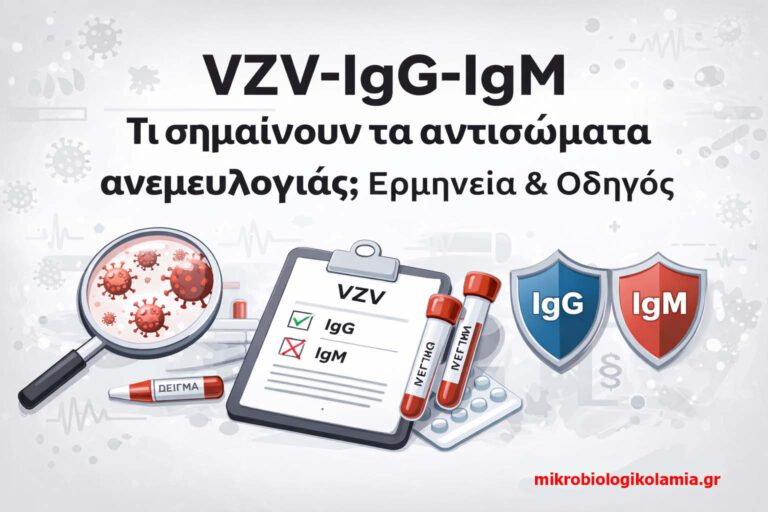 VZV-IgG-IgM – Τι σημαίνουν τα αντισώματα ανεμευλογιάς; Ερμηνεία & Οδηγός