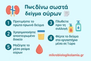 Γενική Ούρων - Οδηγός εξέτασης προετοιμασία