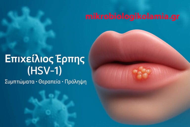 Επιχείλιος Έρπης (HSV-1): Τι είναι, Συμπτώματα, Θεραπεία & Πώς Μεταδίδεται