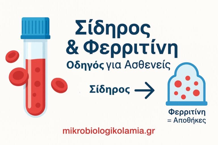 Σίδηρος & Φερριτίνη: Πώς συνδέονται και πώς διαβάζονται μαζί οι εξετάσεις