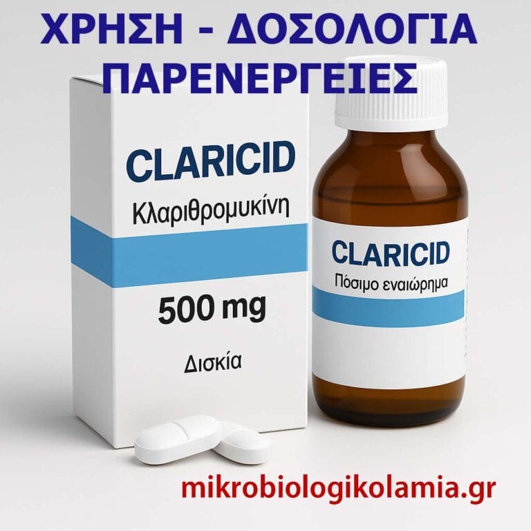 Claricid – Χρήσεις, δοσολογία, παρενέργειες & H. pylori | Μικροβιολογικό Λαμία