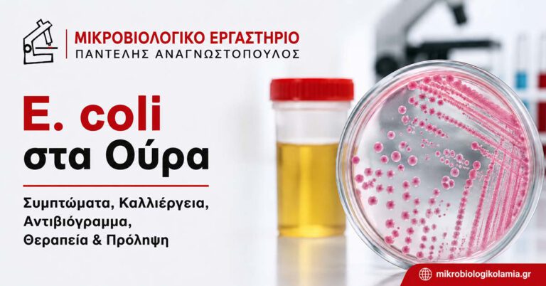 E. coli (Κολοβακτηρίδιο) στα Ούρα: Συμπτώματα, Καλλιέργεια & Θεραπεία 1 E. coli στα ούρα με καλλιέργεια ούρων, αντιβιόγραμμα και μικροβιολογικό εργαστήριο
