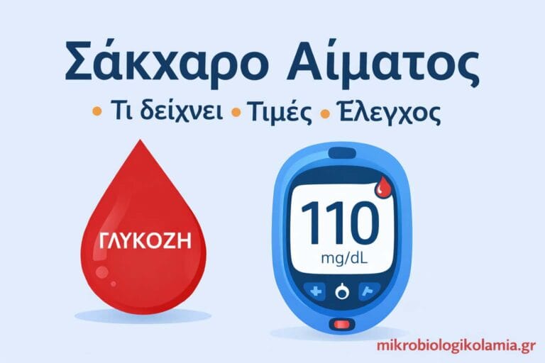 Σάκχαρο Αίματος – Τι Δείχνει, Τιμές & Έλεγχος | Μικροβιολογικό Λαμία