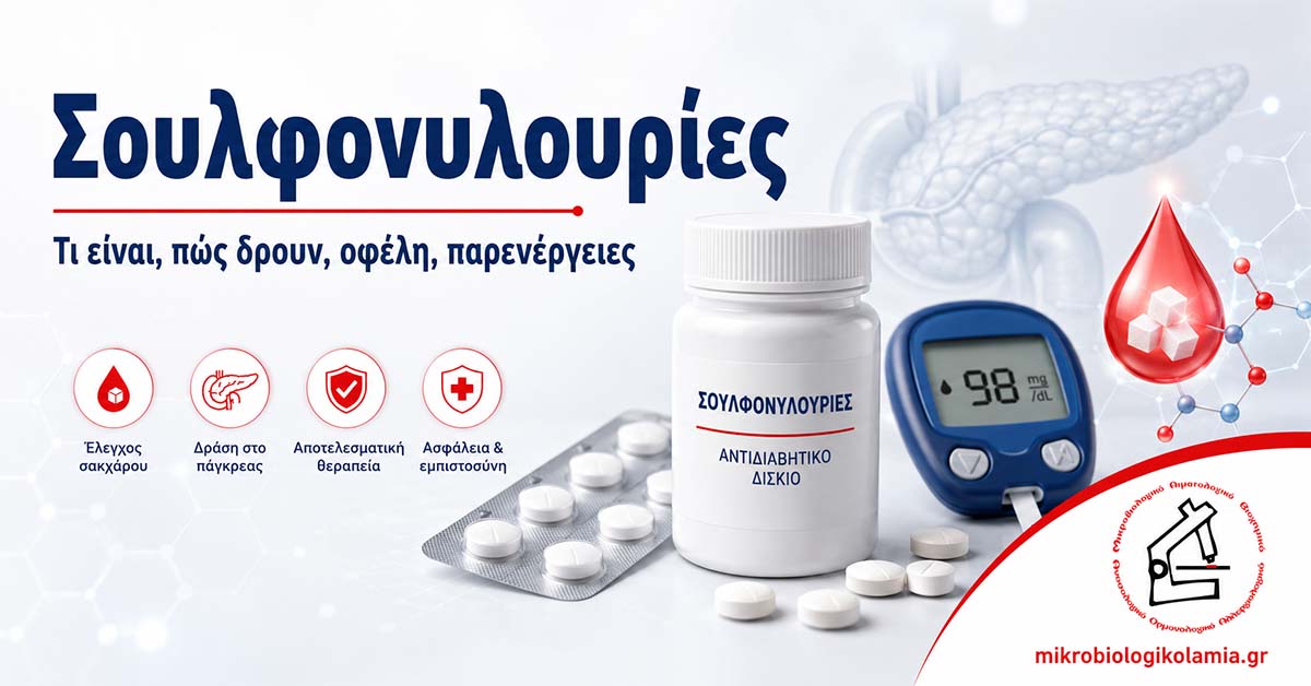 Σουλφονυλουρίες: Τι Είναι, Παρενέργειες, Υπογλυκαιμία & Εξετάσεις 1 Σουλφονυλουρίες για σακχαρώδη διαβήτη με γλυκόμετρο, δισκία, πάγκρεας και έλεγχο σακχάρου