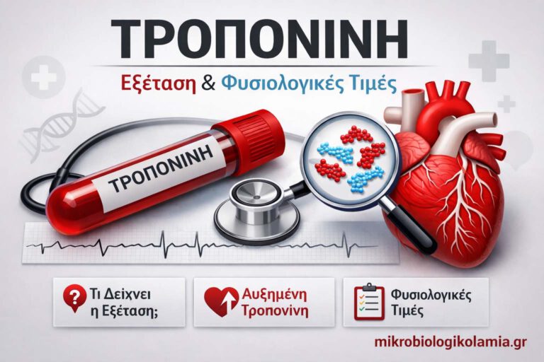 Τροπονίνη: Τι Δείχνει η Εξέταση, Φυσιολογικές Τιμές & Αυξημένη Τροπονίνη