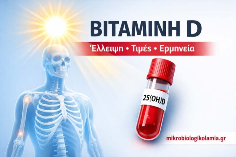 Βιταμίνη D: Έλλειψη, Φυσιολογικές Τιμές & Εξέταση 25(OH)D