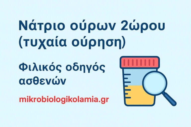 Νάτριο Ούρων 2ώρου: Τι Δείχνει, Συλλογή, Ερμηνεία & Τιμές