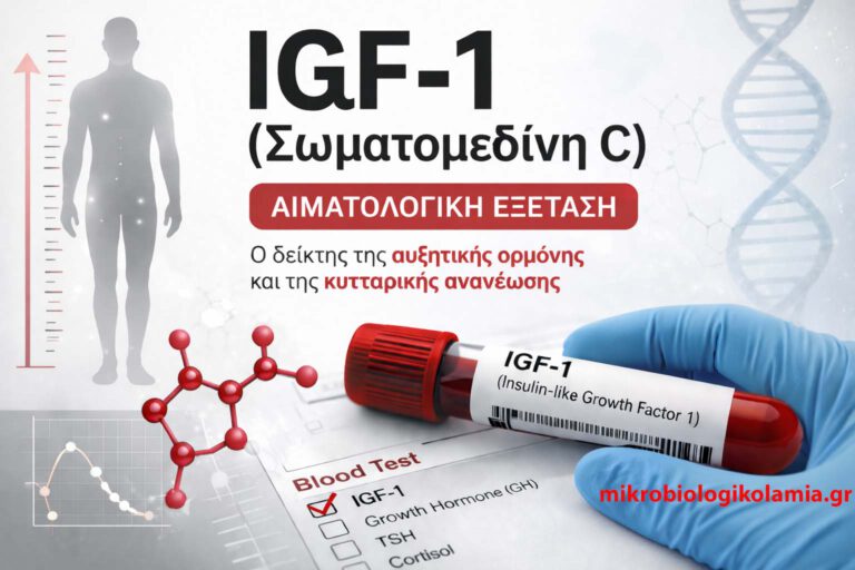 IGF-1 (Σωματομεδινη C): Φιλικός Οδηγός Ασθενών | Τι δείχνει, πότε ζητείται, προετοιμασία, αποτελέσματα