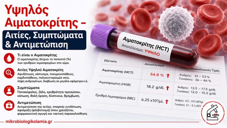 Υψηλός Αιματοκρίτης – Αιτίες, Συμπτώματα & Αντιμετώπιση | Μικροβιολογικό Λαμία 4 Υψηλός αιματοκρίτης με σωληνάριο αίματος και αυξημένη τιμή HCT – αιτίες, συμπτώματα και αντιμετώπιση