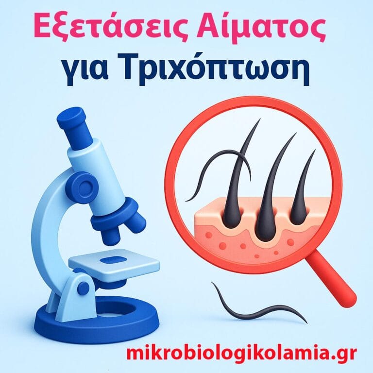 Εξετάσεις Αίματος για Τριχόπτωση – Πλήρης Οδηγός για Σίδηρο, Θυρεοειδή, Ορμόνες & Βιταμίνες